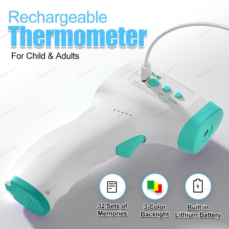 AiQUE Rechargeable Digital ℃℉  - đánh giá và giá Digital Thermometer Infrared