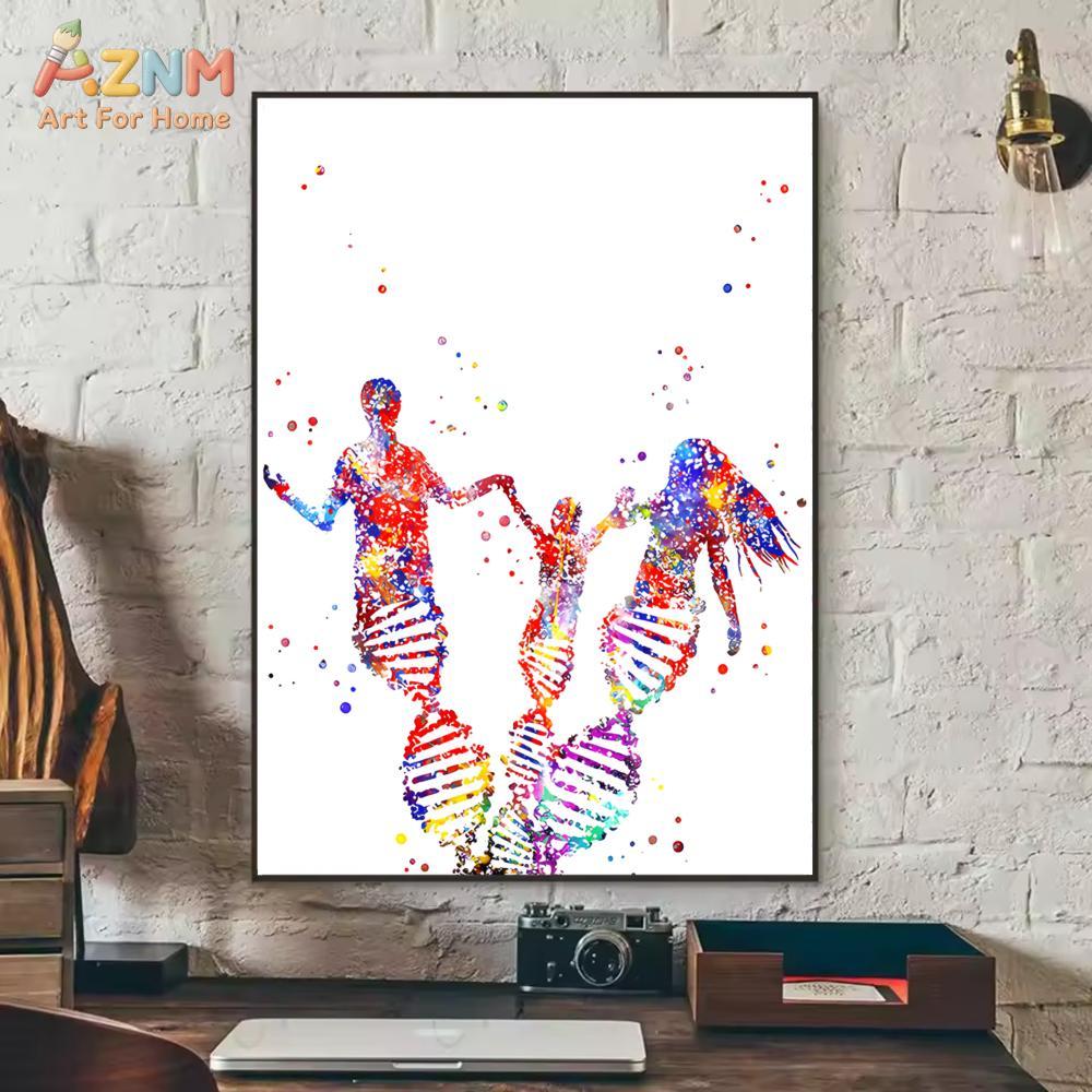 AZNM Colorful Watercolor DNA G - đánh giá và giá Medical Lab And Science