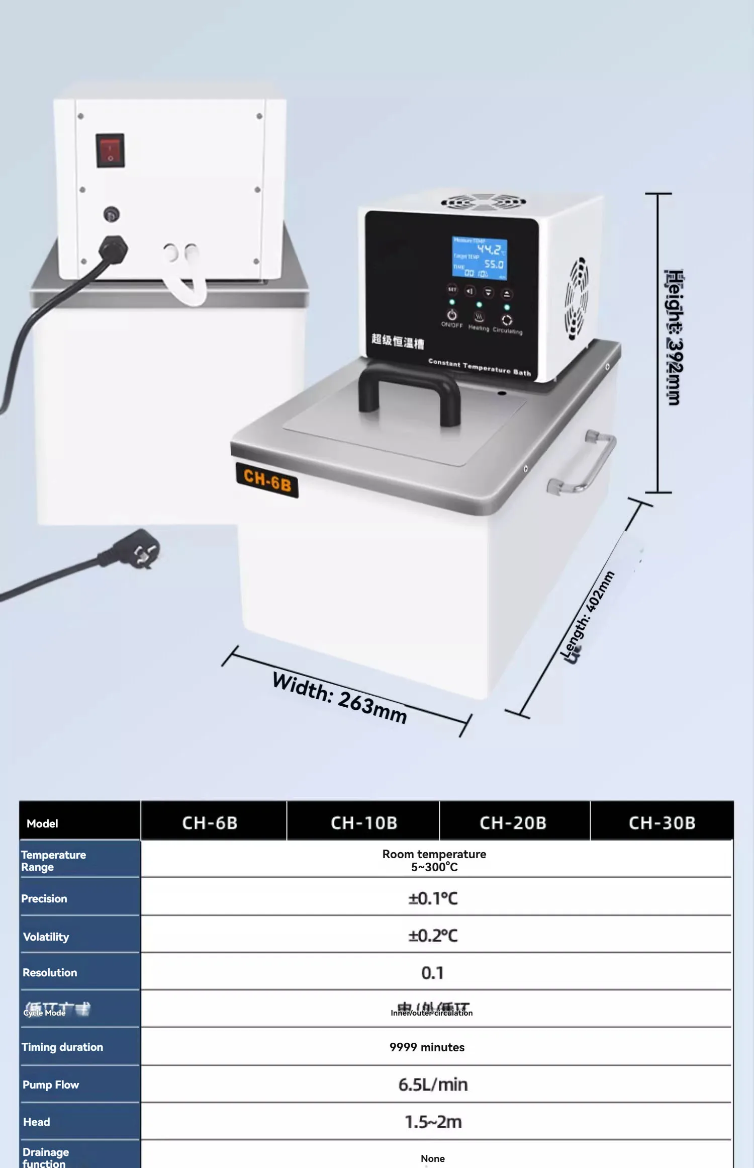 CH-6B 6L Low Temperature Therm - đánh giá và giá Water Bath Laboratory