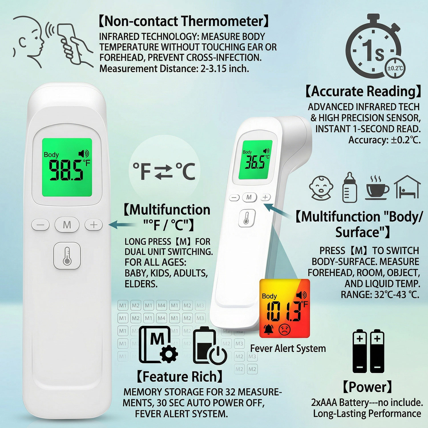 Medical Non-Contact Thermomete - đánh giá và giá Digital Thermometer Infrared